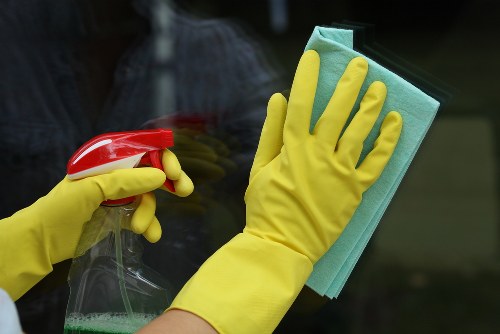 Clean building facade showcasing professional cleaning services